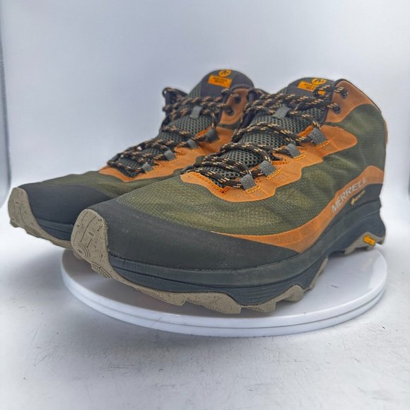 Merrell Other - Merrell Moab Speed Mid GTX Gore-Tex Lichen Men Size 15 J135411 Green Brown Shoes
